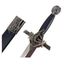 Adaga Maçônica Esquadro Compasso Símbolo Cinza