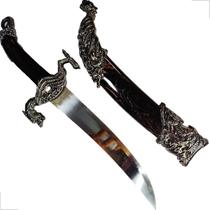 Adaga Punhal de Exu Dragão Acessório Luxo Decorativo Espiritual