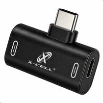 Adaptador 2 Em 1 Usb-c P/ Tipo C Fêmea Carregamento Ouça Música Fone Preto Adaptador 2 Em 1 Usb-c P/ Tipo C Fêmea Carregamento Ouça Música Fone Preto