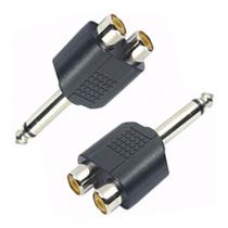 Adaptador 2 Rca para P10 Mono Adaptador 2 Rca para P10 Mono