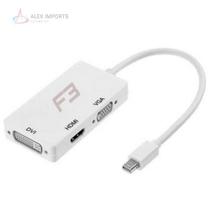 Adaptador 3 Em 1 Mini Displayport Macho Pra Hdmi / Vga / Dvi