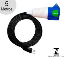 Adaptador 32A p/ 20A Carregador Carro Elétrico 5mts Citroen