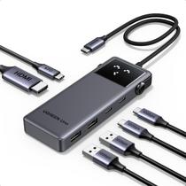 Adaptador 6 Em 1 Hub Usb C 3.2 10Gbps Tipo C Pd 100W Hdmi 4K