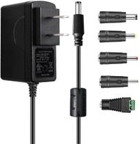 Adaptador AC 9V 1.5A Fonte de alimentação de comutação, carregador de transformador de parede positivo de 13,5W para Arduino UNO R3, Schwinn Bike A10, Crosley Cruiser Record Player, com Certificado UL. - TKDY