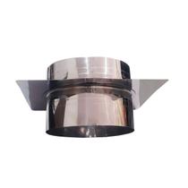 Adaptador Aço Inox Duplo 8 Polegadas 28,5x28,5 Churrasqueir Adaptador Aço Inox Duplo 8 Polegadas 28,5x28,5 Churrasqueir