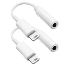 Adaptador Adaptador de fone de ouvido Cirafon 2 Pack Lightning para 3,5 mm Adaptador Adaptador de fone de ouvido Cirafon 2 Pack Lightning para 3,5 mm