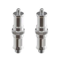 Adaptador Alluneitter de 2 peças de 1/4 a 3/8 polegadas para suporte de luz