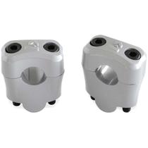 Adaptador alongador Prata para guidão 22mm (22mmx35mm) - Biker Acessórios