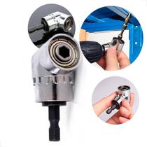 Adaptador Angular para Parafusadeira e Furadeira 90 1/4 Extensão Bits Sextavados 6,35mm para Canto