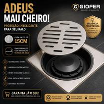 Adaptador Anti Odor e Baratas Para Ralo 15cm Tira Mau Cheiro Giofer