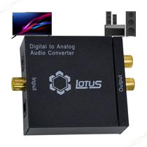 Adaptador Áudio Conversor Ótico Digital RCA Coaxial Optico - Lotus