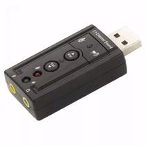Adaptador Audio Placa De Som USB 7.1 Canais Notebook Pc