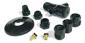 Adaptador Bebedouro Filtro Água Com Registro Ponto De Água Abs Preto