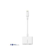 Adaptador Belkin Áudio 3.5Mm Energia Rockstar F8J212Btwht Branco