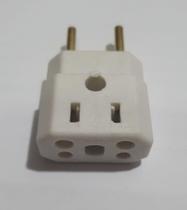 Adaptador Benjamim 3 Pinos Para 2 Pinos 10a e 20a Bob Esponja Plástico Reforçado estilo Porcelana