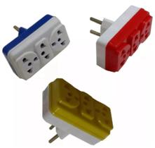Adaptador Benjamim 3 Saídas 10 Amperes Formato T Triplo