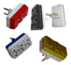 Adaptador Benjamim Tomada 10 20A Casulo 3 Saídas Triplo Novo