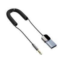 Adaptador Bluetooth 5.0 USB para 3.5mm - Dongle Essager com Kit de Áudio para Carro