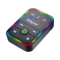 Adaptador Bluetooth 5.3 Sem Fio Receptor Transmissor 2 Em 1 Com Conector AUX De 3.5mm Para Música E