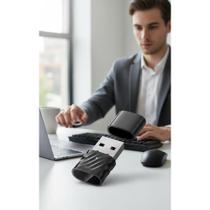 Adaptador Bluetooth 5.3 USB: Conexão 7 Dispositivos S/ Fio