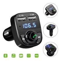 Adaptador Bluetooth Carro Carregador Usb Transmissor Fm - X8