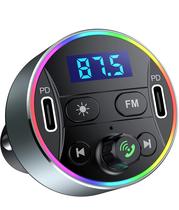 Adaptador Bluetooth para carregador de carro com transmissor FM Dual PD 40W Adaptador Bluetooth para carregador de carro com transmissor FM Dual PD 40W
