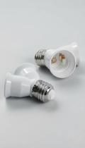 Adaptador Bocal Duplo Y E27 P/ 2 Lâmpadas Bivolt Adaptador Bocal Duplo Y E27 P/ 2 Lâmpadas Bivolt