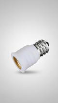 Adaptador Bocal E12 para E14 Branco