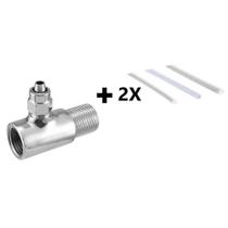 Adaptador Bucha T Filtro Purificador De Agua + 2 M Mangueira