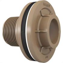 Adaptador C/Flange Pvc Fortlev 1 Marrom - Kit C/6 Unidades Adaptador C/Flange Pvc Fortlev 1 Marrom - Kit C/6 Unidades
