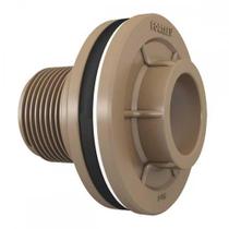 Adaptador C/Flange Pvc Fortlev 1 Marrom - Kit C/6 Unidades Adaptador C/Flange Pvc Fortlev 1 Marrom - Kit C/6 Unidades