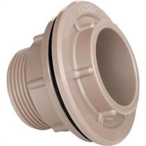 Adaptador C/Flange Pvc Plastilit 1/2 Marrom - Kit C/10 Unidades