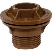 Adaptador C/Flange Pvc Socel 1/2 Marrom - Kit C/12 Unidades