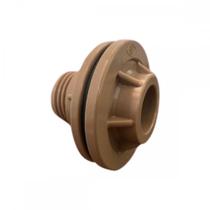Adaptador C/Flange Reboucas 1.1/2 Marrom - Kit C/2 Unidades