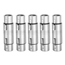 Adaptador CableCreation XLR de microfone fêmea para fêmea pacote com 5 Adaptador CableCreation XLR de microfone fêmea para fêmea pacote com 5