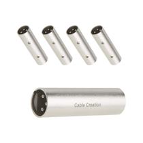 Adaptador CableCreation XLR de microfone macho para macho pacote com 5