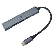 Adaptador Cabo Hub USB-C para Tipo C USB 3.0 e USB 2.0 PC Notebook Smartphone C/ OTG