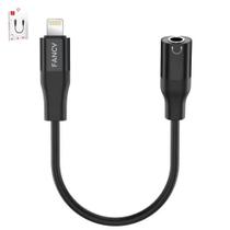 Adaptador Cabo P2 Para Fone De Ouvido Lightning Ios Fancy Preto