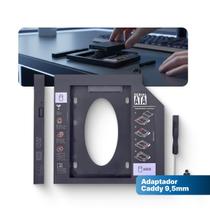 Adaptador Caddy 9,5mm HD SSD Para Notebook 2,5 SATA