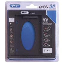 Adaptador Caddy 9,5mm para HD e SSD Sata Case Gaveta - KNUP