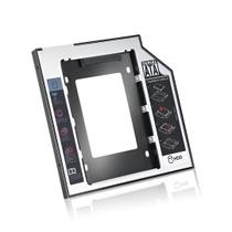 Adaptador Caddy Case para Notebook 12.7mm Instalação Fácil para Segundo HD SSD 2.5”