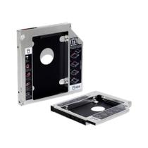 Adaptador Caddy - Converte baia de gravador de laptop SATA para HD / SSD de 2.5 - 12,5mm - HDCA-S127