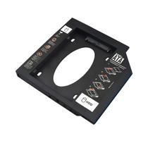Adaptador Caddy Multilaser 12,7mm HDD/SSD para notebook - Preto Adaptador Caddy Multilaser 12,7mm HDD/SSD para notebook - Preto
