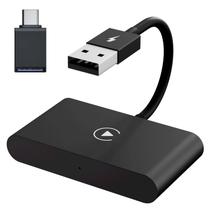 Adaptador CarPlay sem fio KANUNIX para iPhone com WiFi de 5 GHz Adaptador CarPlay sem fio KANUNIX para iPhone com WiFi de 5 GHz