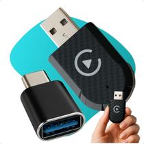 Adaptador Carplay Sem Fio Multimidia Carro Android e IOS USB