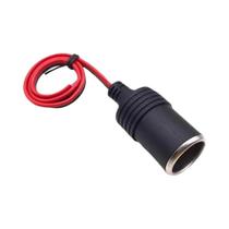 Adaptador Carregador De Isqueiro De Carro 200W 10A 20A Plugue Fêmea Com Cabo De 30cm Universal 12V