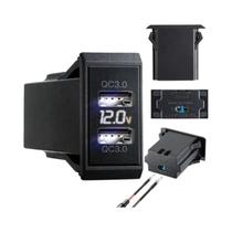 Adaptador Carregador USB De 3 Portas Para Carro, Carga Rápida Para Caminhões, Motocicletas, RVs E