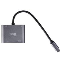 Adaptador Celular 4 Em 1 HDMI VGA USB TipoC 4K AD400 OEX