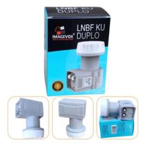 Adaptador Coaxial Lnbf Banda Ku 2 Saídas Cinza Imagevox