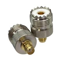 Adaptador Coaxial RF UHF SO239 PL259 para SMA - Conector de Latão Reto